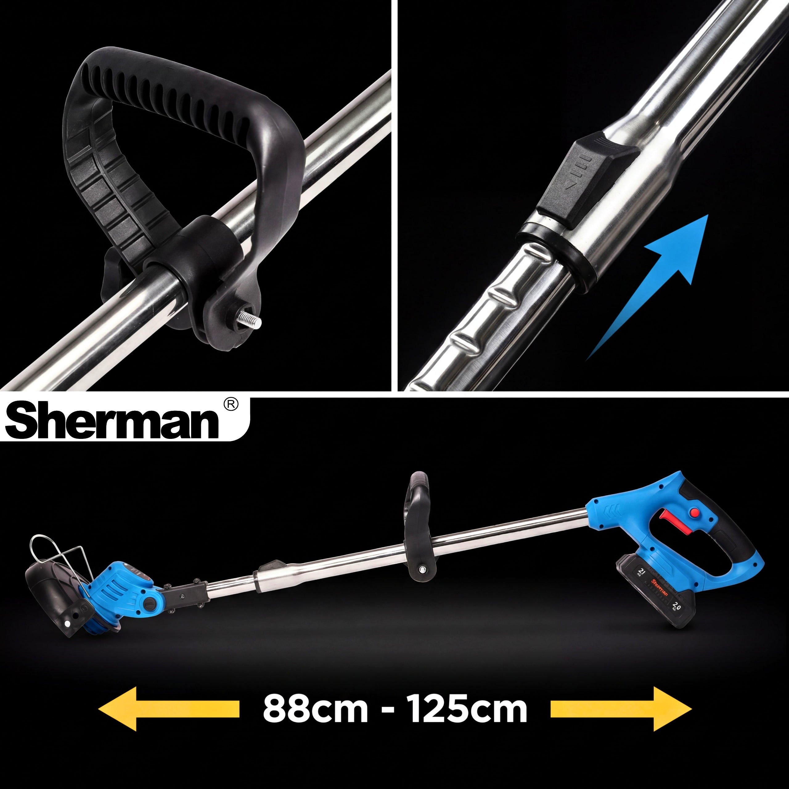 SCYTHE + CORDLESS MOWER 2in1 GRASS TRIMMER 2x AKU 21V MAXX SET Tool weight 1.99 kg