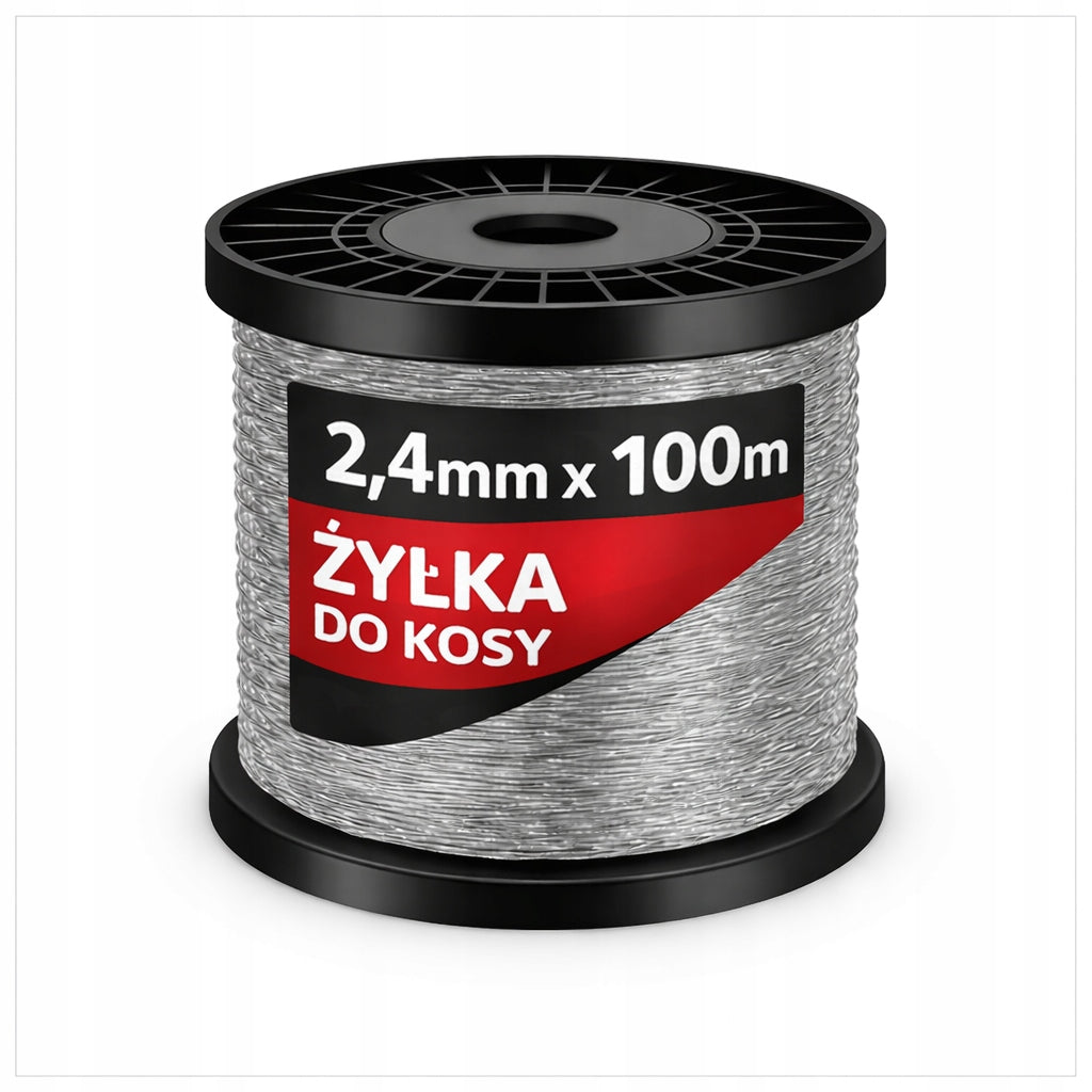 SCYTHE LINE CUTTING TRIMMERS REINFORCED WITH SQUARE WIRE 2,4mm 100m Packaging status original