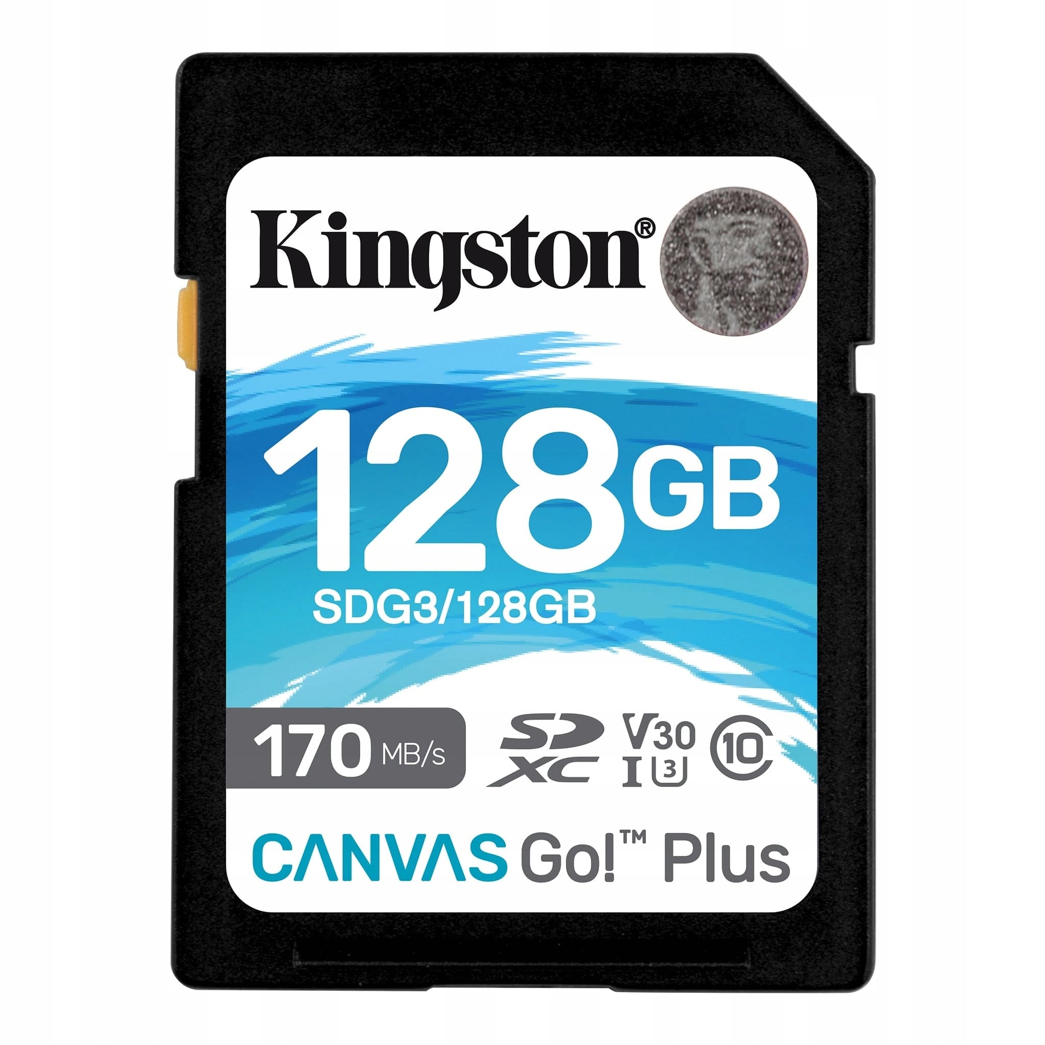 SD card 128GB Kingston SDXC Class10 U3 170/90MB/s