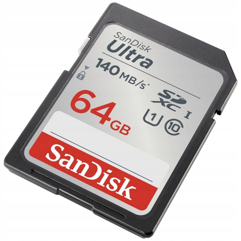 SD card Sandisk 64GB SDXC Ultra 140MB/s C10 UHS-I Manufacturer SanDisk