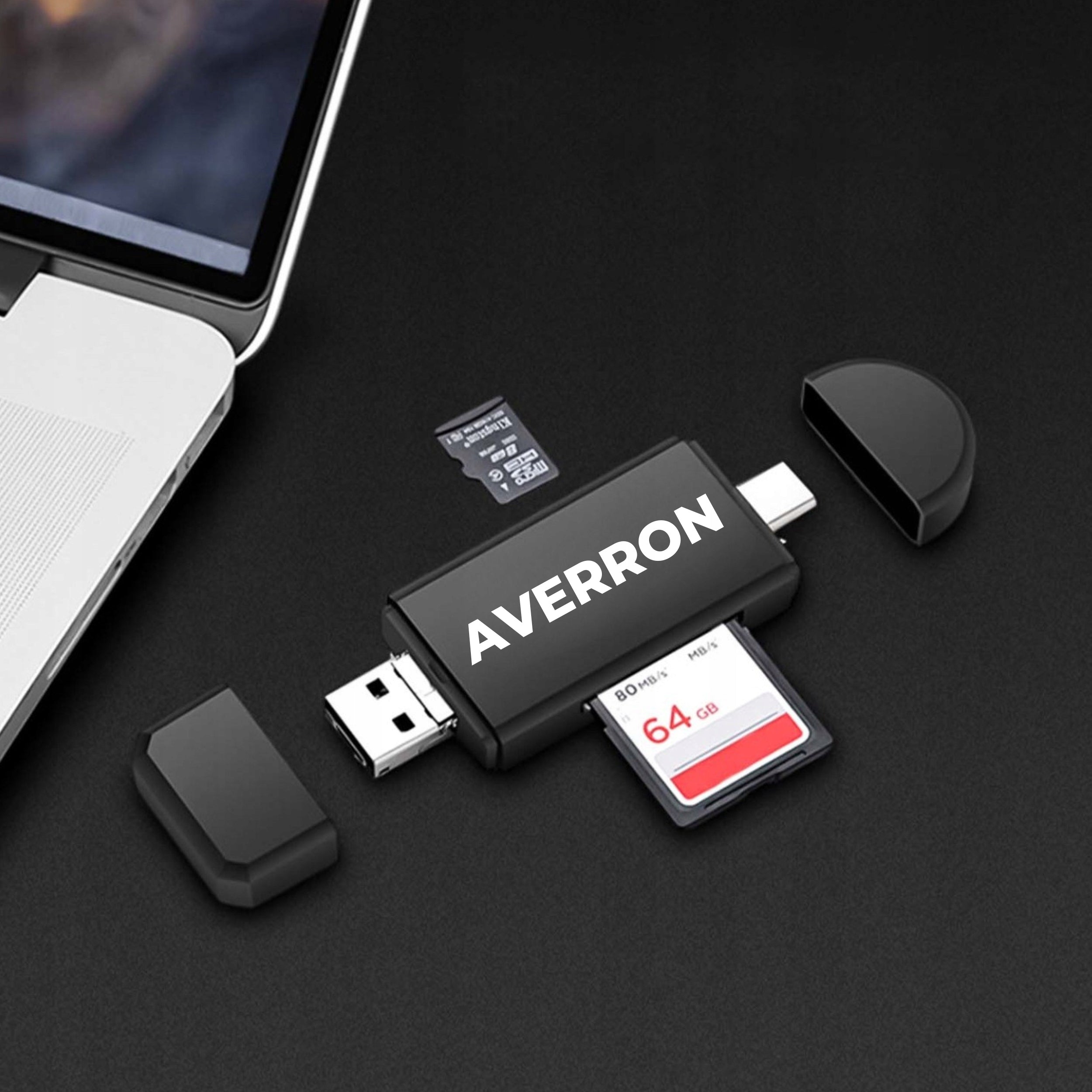 SD/micro SD USB USB-C Memory Card Reader 5in1 Laptop Universal Phone Manufacturer code Czytnik Telefon Kart Micro SD Kompaktowy