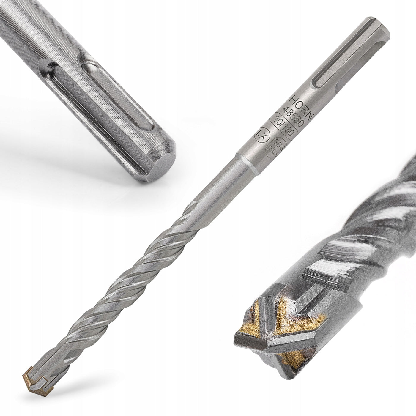 SDS-PLUS CONCRETE DRILL BIT 10x160 mm HARD CONCRETE WALL BRICK STRONG CROSS