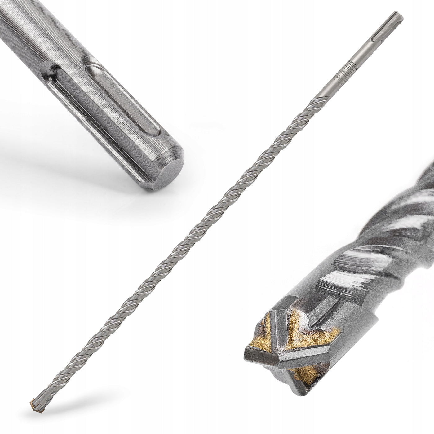 SDS-PLUS CONCRETE DRILL BIT 12x400 mm HARD CONCRETE WALL BRICK STRONG CROSS