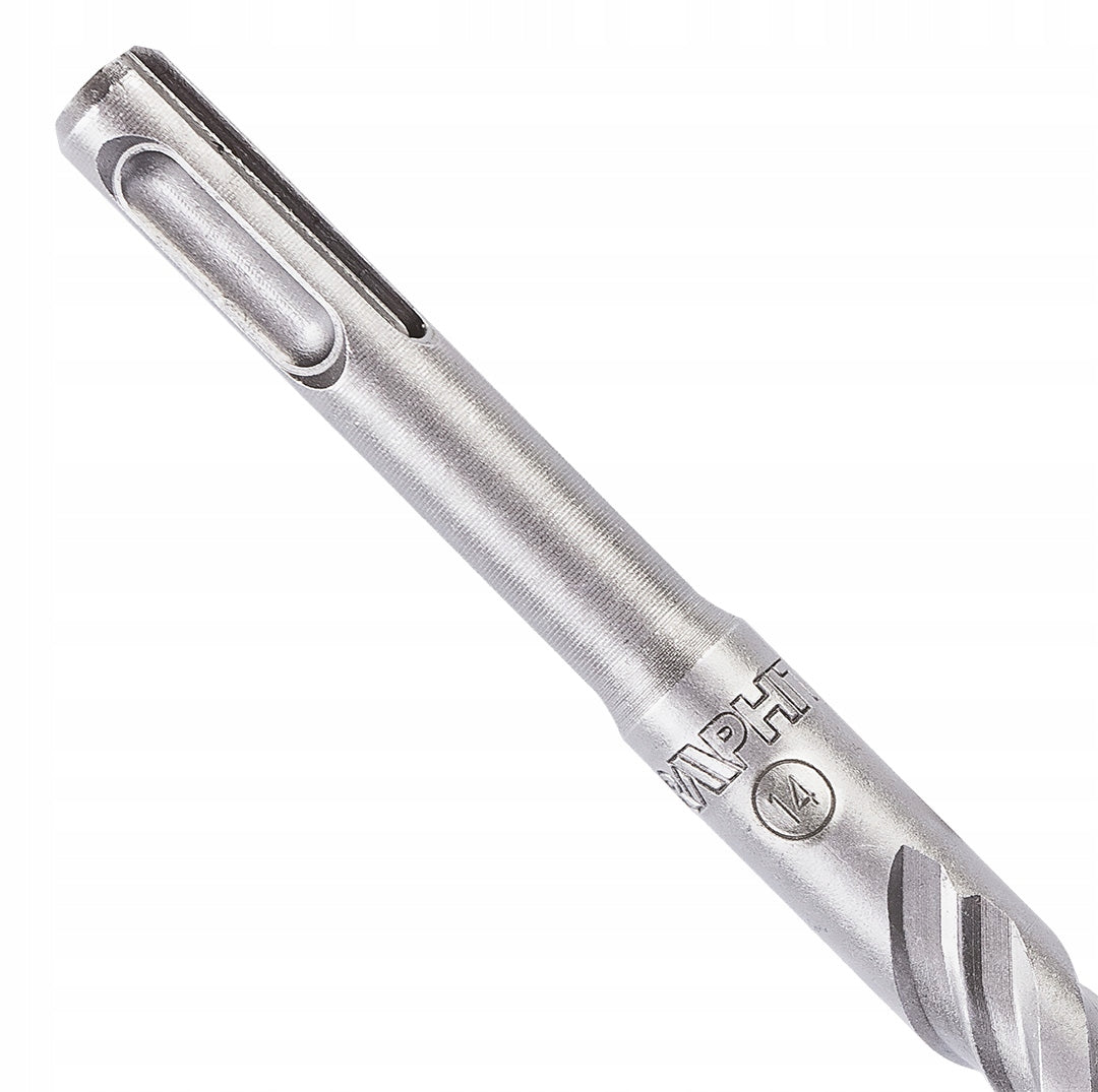 SDS Plus 14 x 1000 mm reinforced concrete drill bit, quatro Brand GRAPHITE