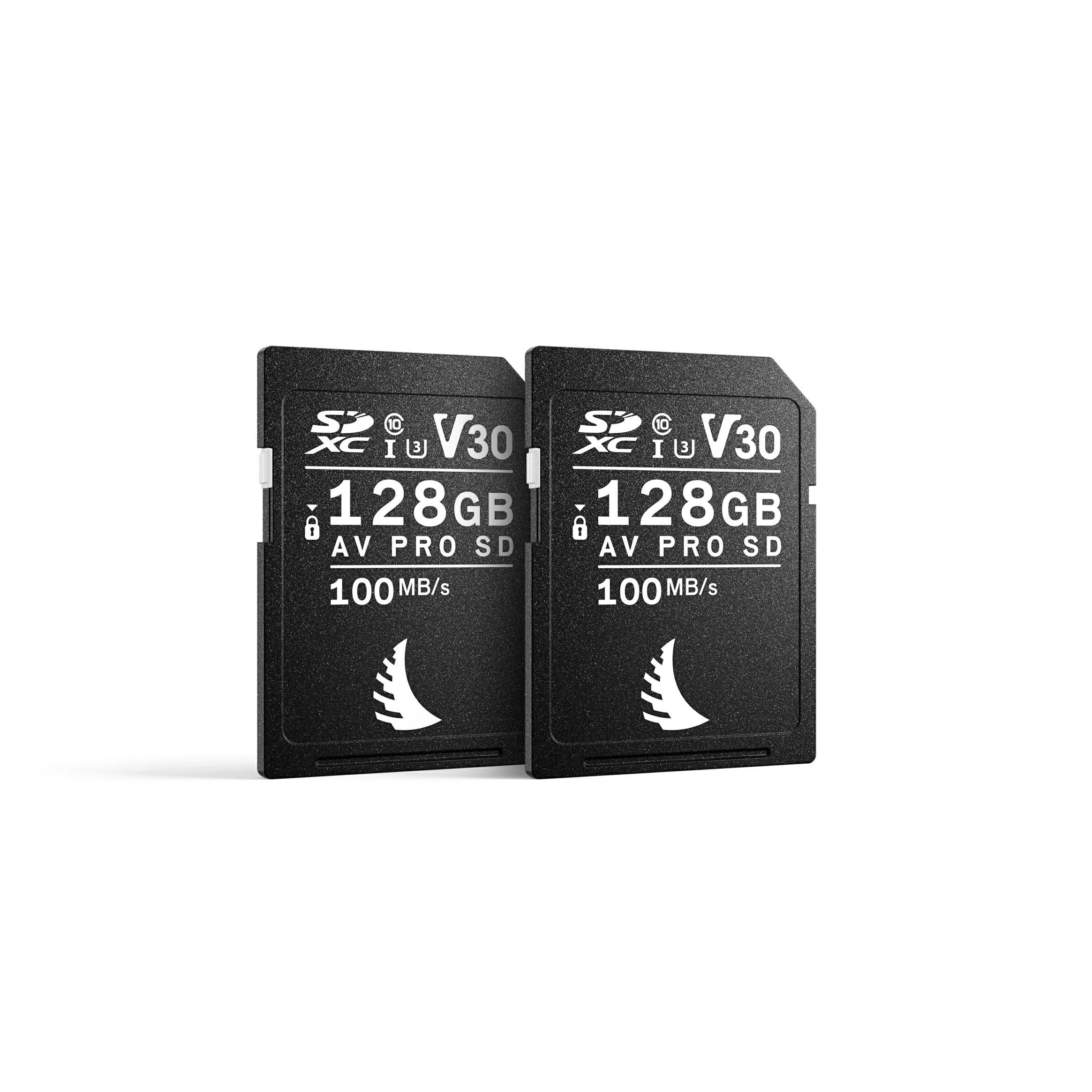 SDXC Memory Card 128GB Angelbird AV PRO SD V30 Match Pack 2 pieces fast Manufacturer Angelbird