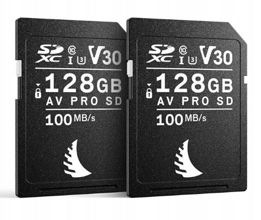SDXC Memory Card 128GB Angelbird AV PRO SD V30 Match Pack 2 pieces fast