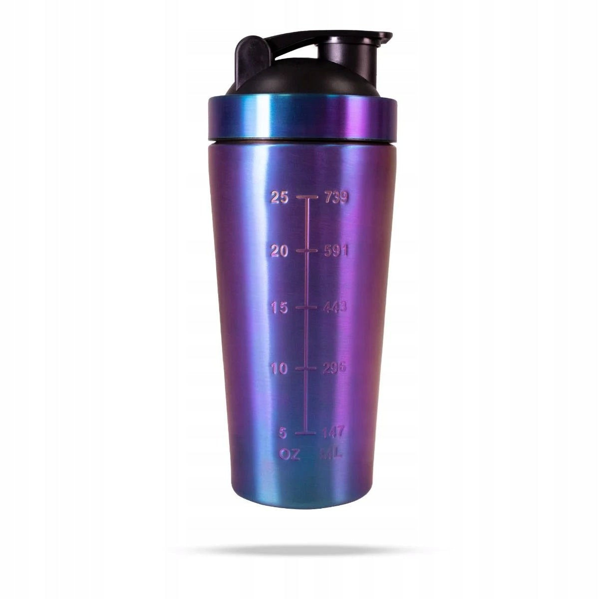 SEALED CONDITIONER SHAKER WATER BOTTLE STEEL HOLOGRAPHIC 739ml XBEAM Color multicolor