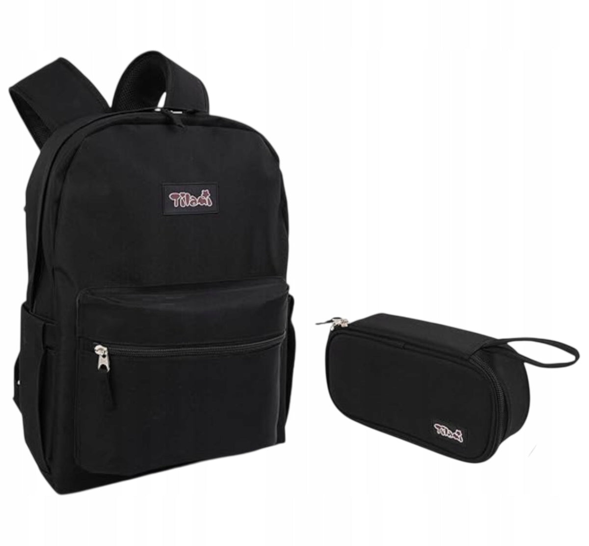 SEASTIG School Backpack Set 30L + PENCIL CASE Black LAPTOP Waterproof Manufacturer code X001XWZ7G9