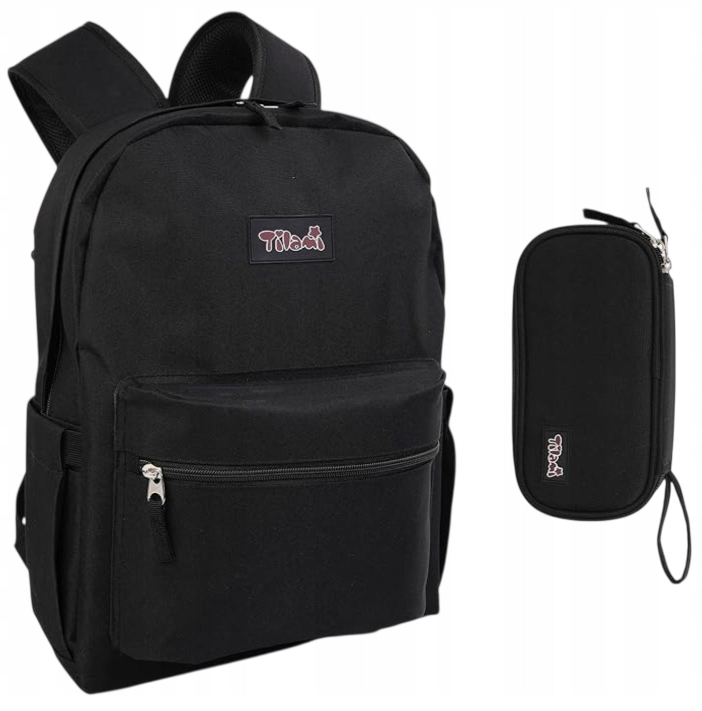 SEASTIG School Backpack Set 30L + PENCIL CASE Black LAPTOP Waterproof