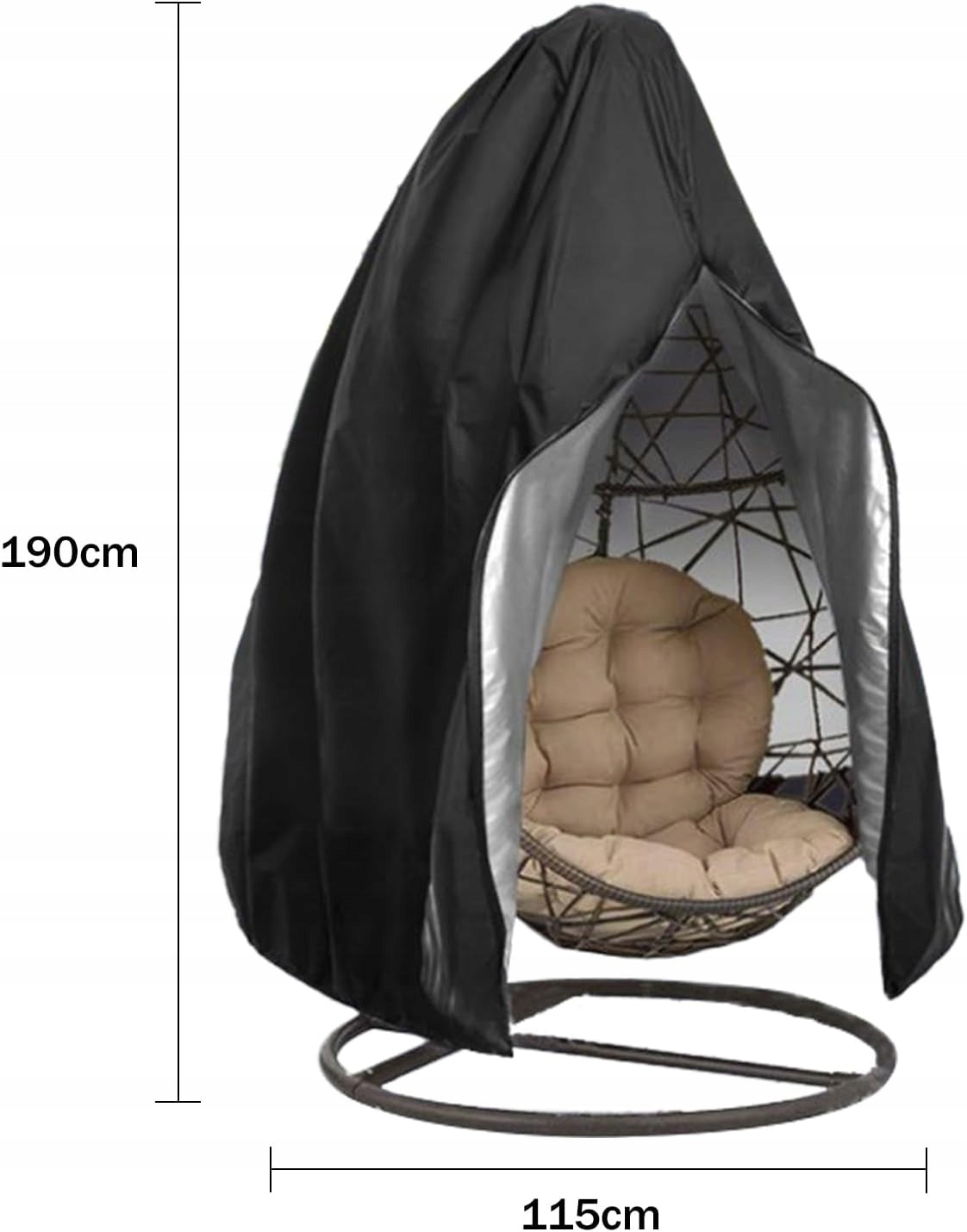 SEAT COVER HANGING BASKET COCOON SINGLE GARDEN SWING + BAG Product weight with unit packaging 0.627 kg
