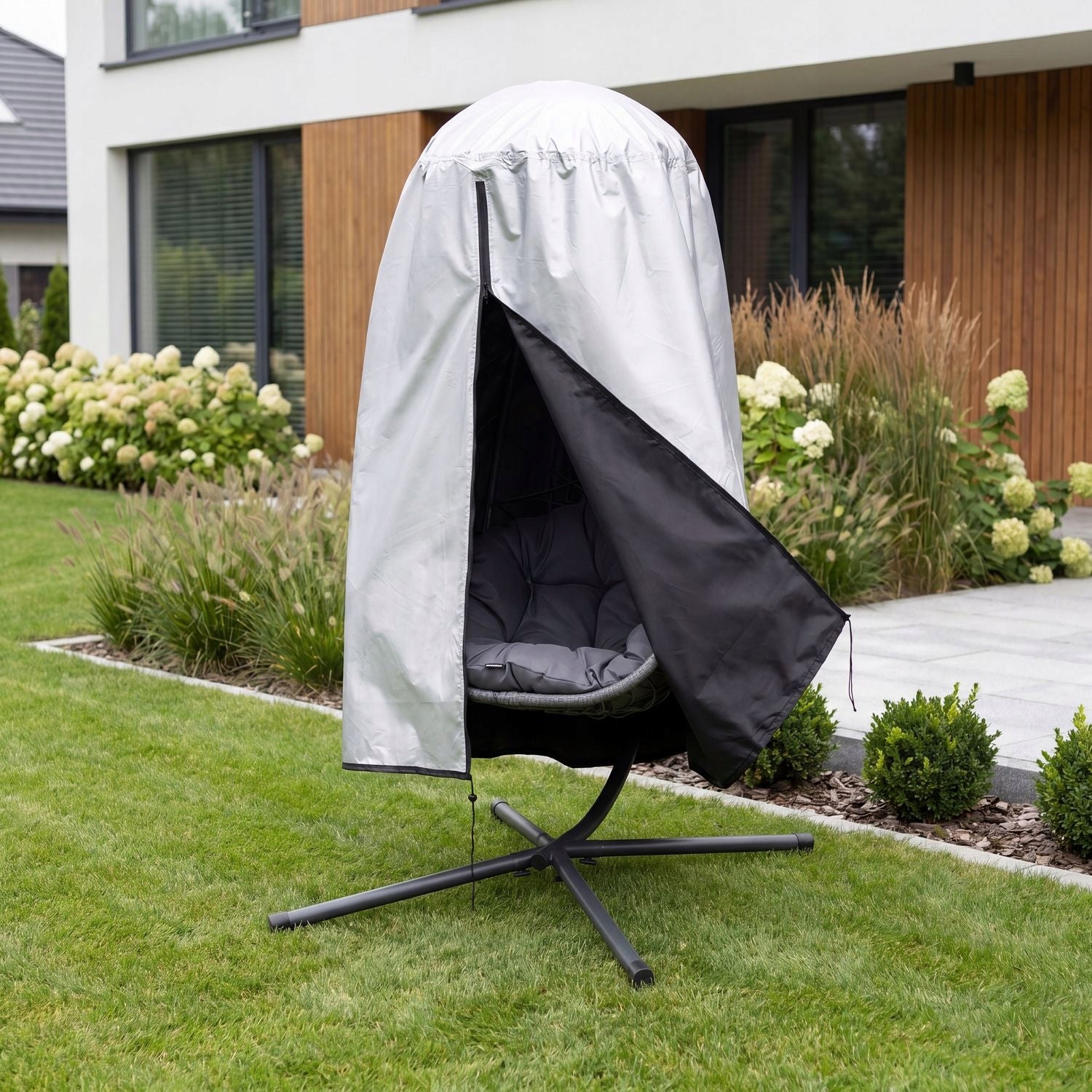 SEAT COVER HANGING COCOON DOUBLE-SIDED WITH ZIPPER STRINGS OUTTEC Product height 190 cm