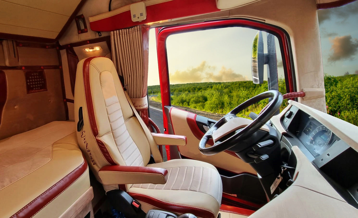 SEAT COVERS TIR VOLVO FH4 FH5 MAGIC VELVET Kind dedicated