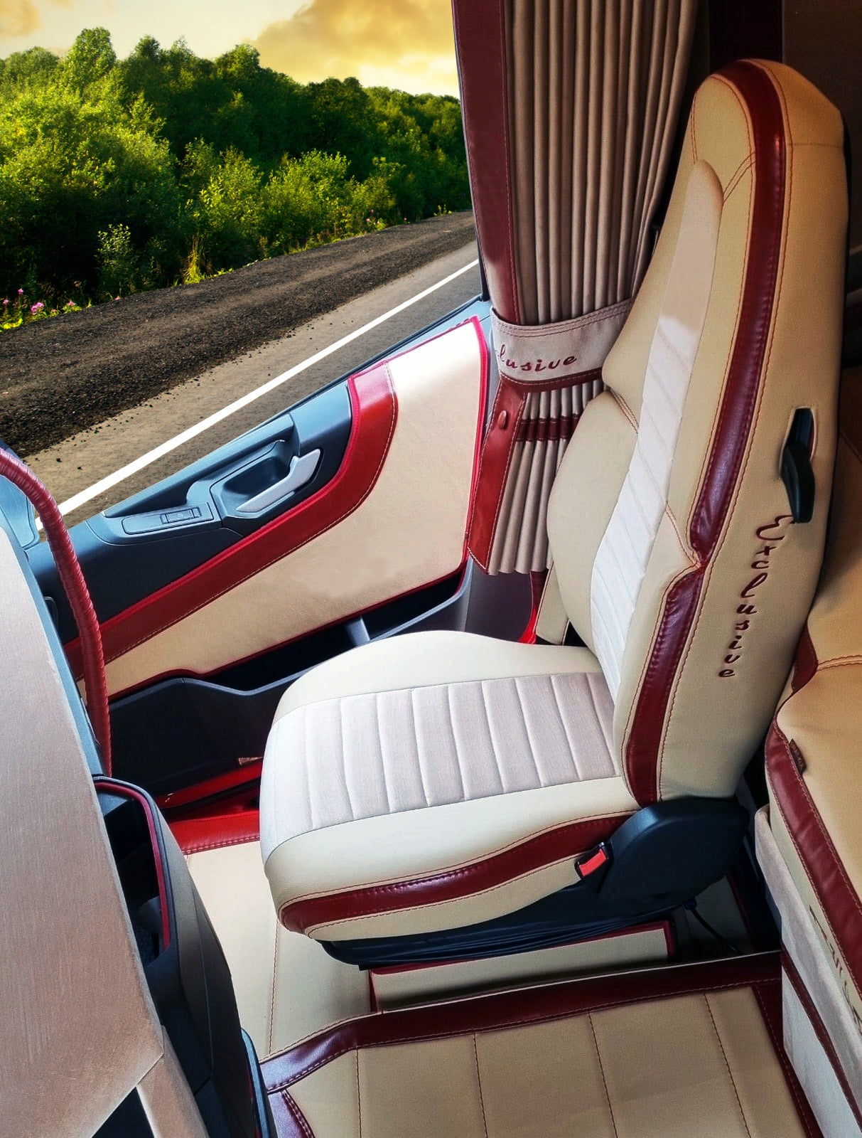 SEAT COVERS TIR VOLVO FH4 FH5 MAGIC VELVET Manufacturer no brand