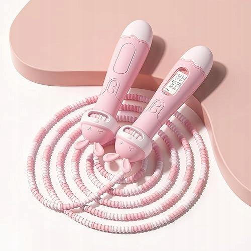 SECTIONAL BEADED JUMP ROPE FOR KIDS ADJUSTABLE SILICONE 4 13 YEARS