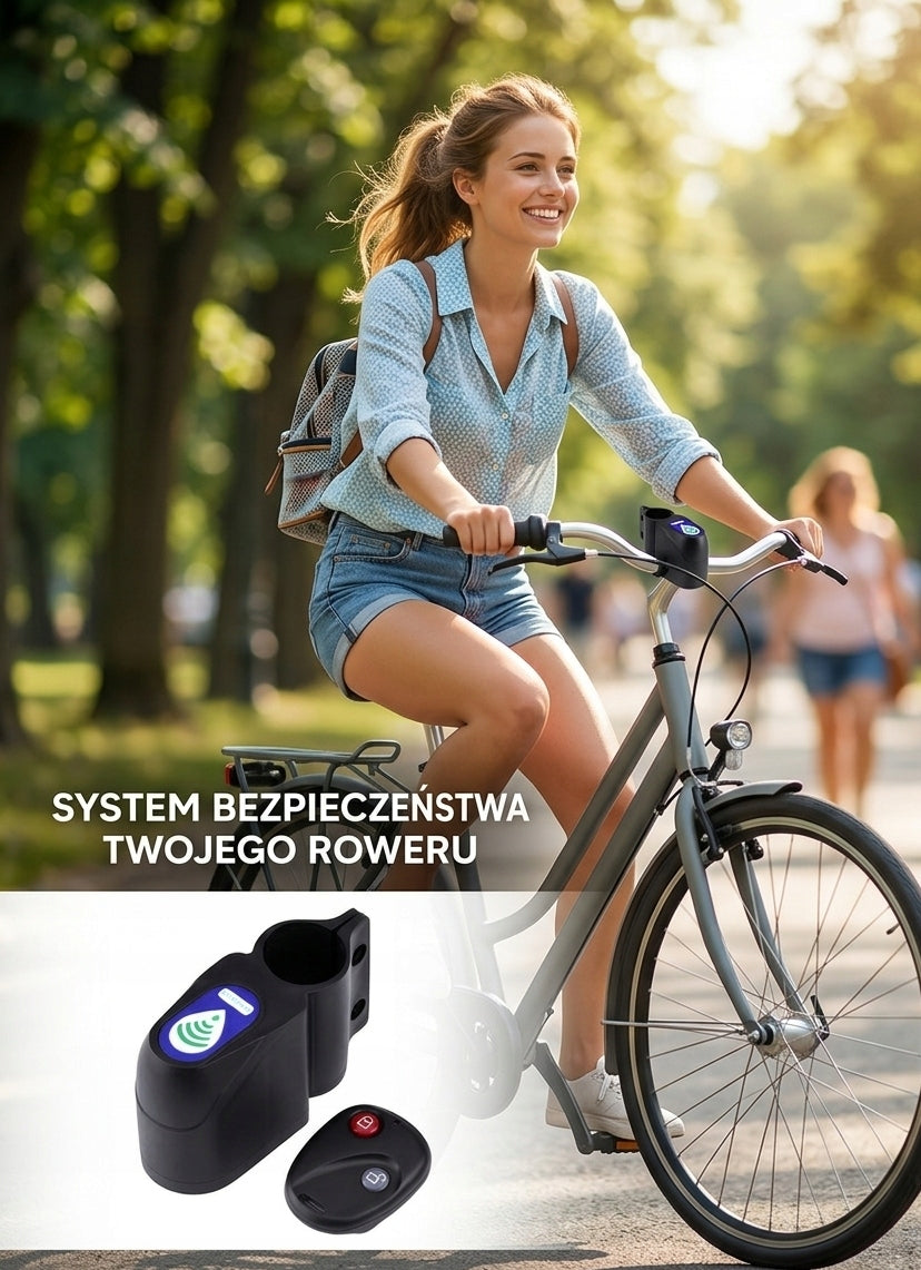 SECURITY BICYCLE ALARM BATTERY OPERATED SCOOTER WIRELESS REMOTE CONTROL 110db Packaging status original