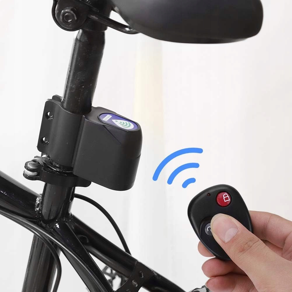 SECURITY BICYCLE ALARM BATTERY OPERATED SCOOTER WIRELESS REMOTE CONTROL 110db