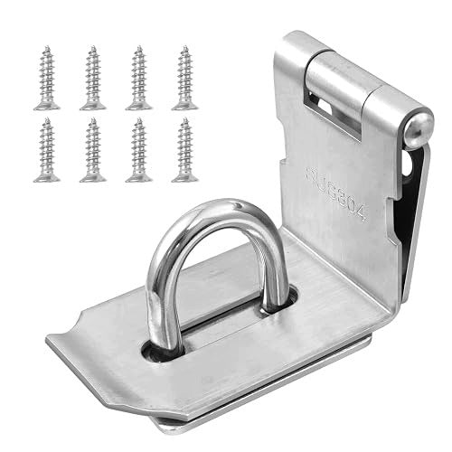 SECURITY LOCK HASP STEEL 90 DEGREE FOR DOOR 4 INCH Brand no brand
