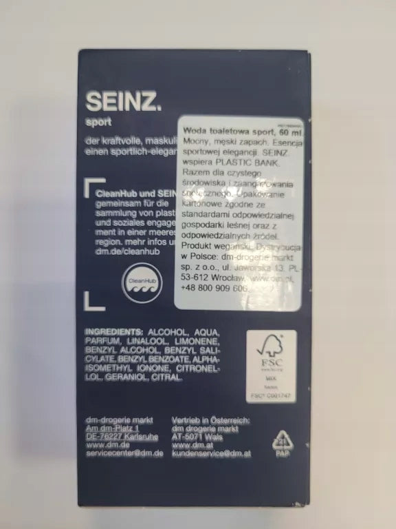 SEINZ SPORT EAU DE TOILETTE 60 ML Brand no brand