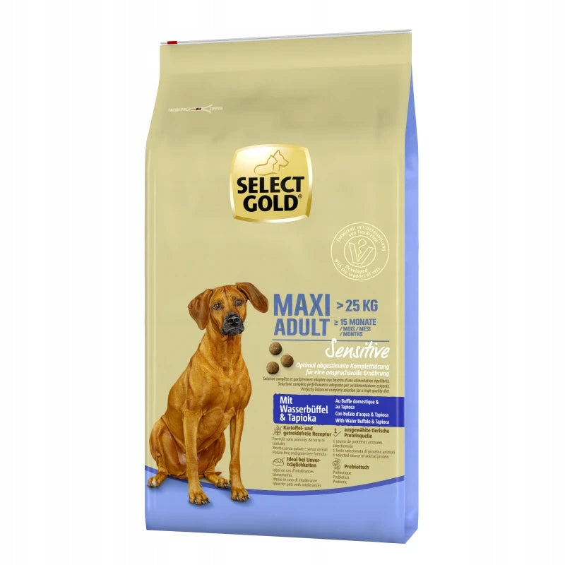 SELECT GOLD Sensitive Adult Maxi Buffalo and tapioca 12 kg