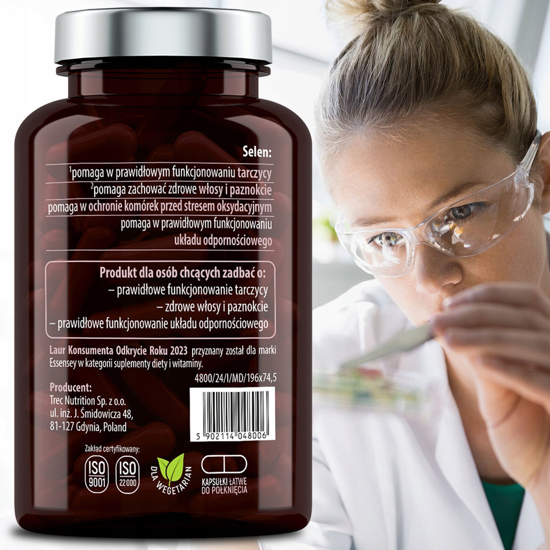SELEN PRO FORTE Organic For Healthy Skin Hair L-SELENOMETHIONINE Thyroid Basic ingredient selenium