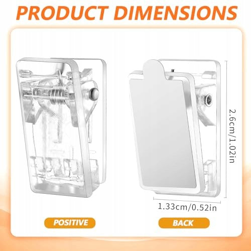 SELF ADHESIVE CLIPS CLEAR ACRYLIC FOR PHOTOS 20 PCS. metal Manufacturer code Bez marki