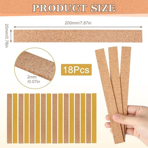 SELF ADHESIVE CORK TAPE FOR HATS SIZE ADJUSTMENT 18 PCS. leather Manufacturer code Nieoznaczona