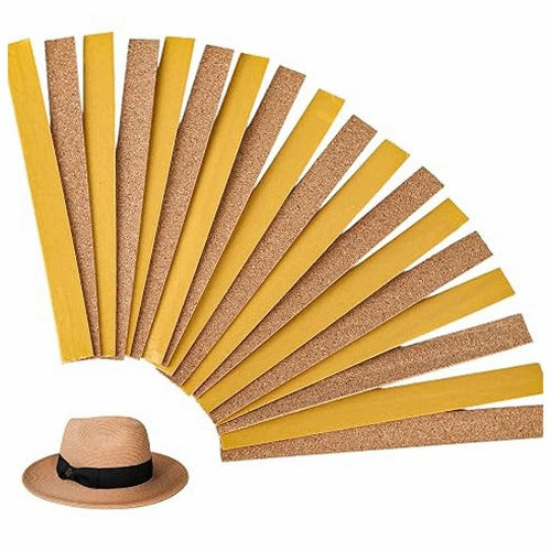 SELF ADHESIVE CORK TAPE FOR HATS SIZE ADJUSTMENT 18 PCS. leather
