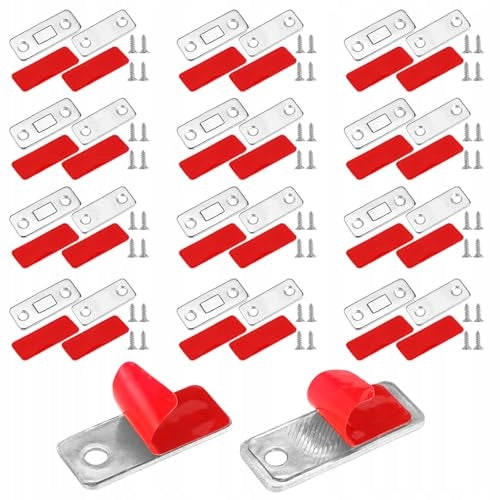 SELF ADHESIVE DOOR MAGNETS FOR CABINET LATCHES STRONG 12 PCS FOR HOME Brand no brand