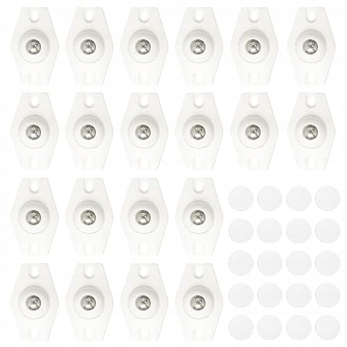 SELF ADHESIVE FURNITURE WHEELS 360 FOR DRAWER FURNITURE BASKETS 20 PCS.