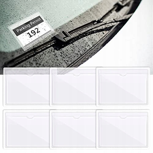 SELF-ADHESIVE HOLDER FOR PARKING TICKET TRANSPARENT FOR GLASS 5 PCS. Brand no brand