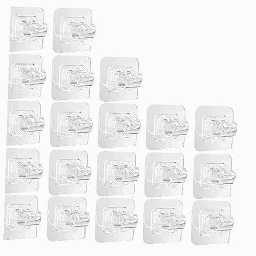 SELF ADHESIVE HOOKS FOR CURTAINS WITHOUT DRILLING 20 PCS HOME FOR HOME
