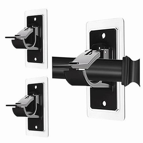 SELF ADHESIVE HOOKS FOR CURTAINS WITHOUT PIERCING THE BATHROOM 2 PCS. silicone