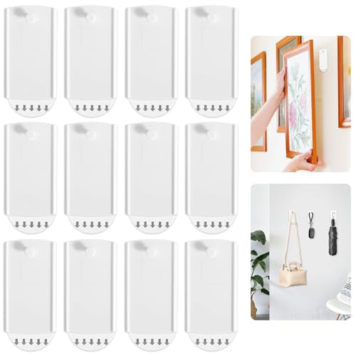 SELF ADHESIVE HOOKS FOR IMAGES WITHOUT DRILLING ABS 12 PIECES METAL Brand no brand