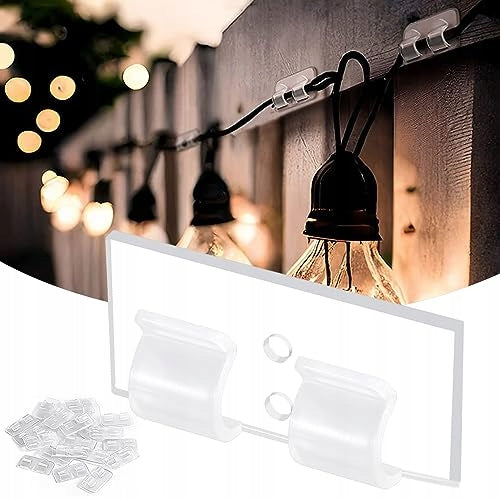 SELF-ADHESIVE HOOKS FOR LIGHT CHAINS WATERPROOF 25 PCS. Brand no brand