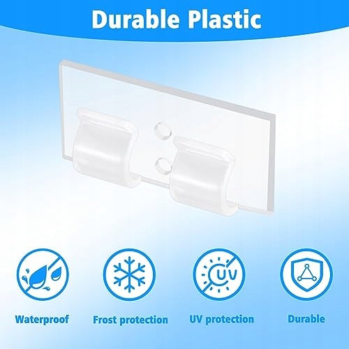SELF-ADHESIVE HOOKS FOR LIGHT CHAINS WATERPROOF 25 PCS. Manufacturer code Bez marki