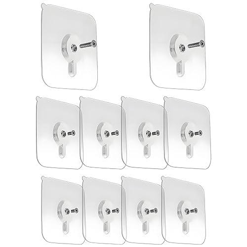 SELF ADHESIVE HOOKS FOR PAINTINGS WITHOUT DRILLING STRONG 20 PCS. wooden
