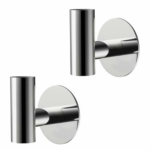 SELF-ADHESIVE HOOKS FOR TOWELS STAINLESS STEEL 304 BATHROOM 2 PCS