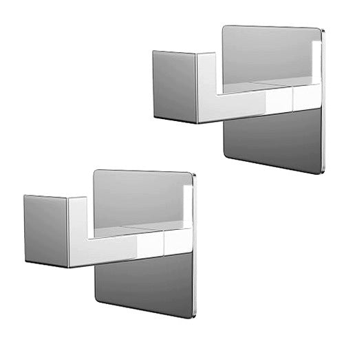 SELF-ADHESIVE HOOKS FOR TOWELS STAINLESS STEEL WITHOUT DRILLING 2 PCS.