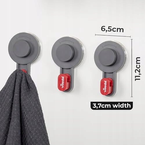 SELF-ADHESIVE HOOKS FOR WALLS SET OF 3 UNIVERSAL BATHROOM Manufacturer code Bez marki