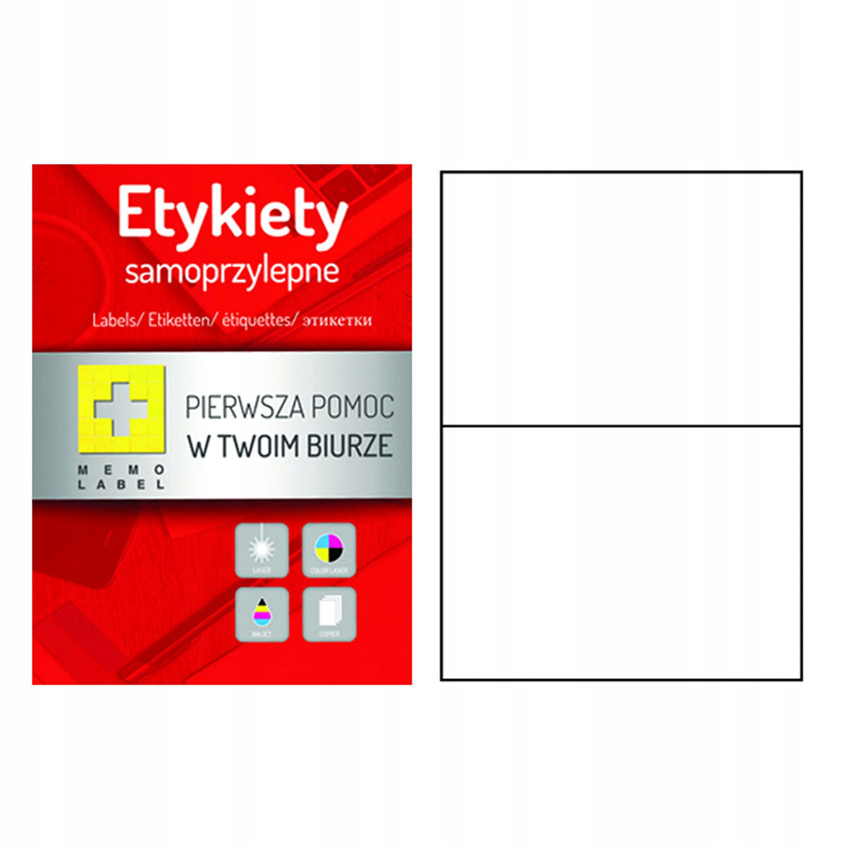 SELF-ADHESIVE LABELS A4 210X148 100 MEMO SHEETS