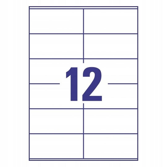 SELF-ADHESIVE LABELS A4 LAMBDA 105x48 - 100ark Manufacturer Lambda