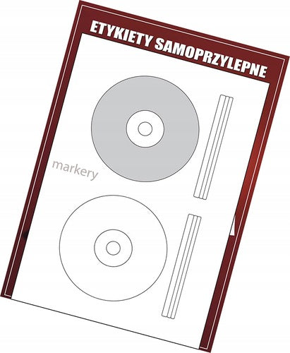 SELF-ADHESIVE LABELS A4 on CD, DVD CD-R/2 200pcs Packaging status original