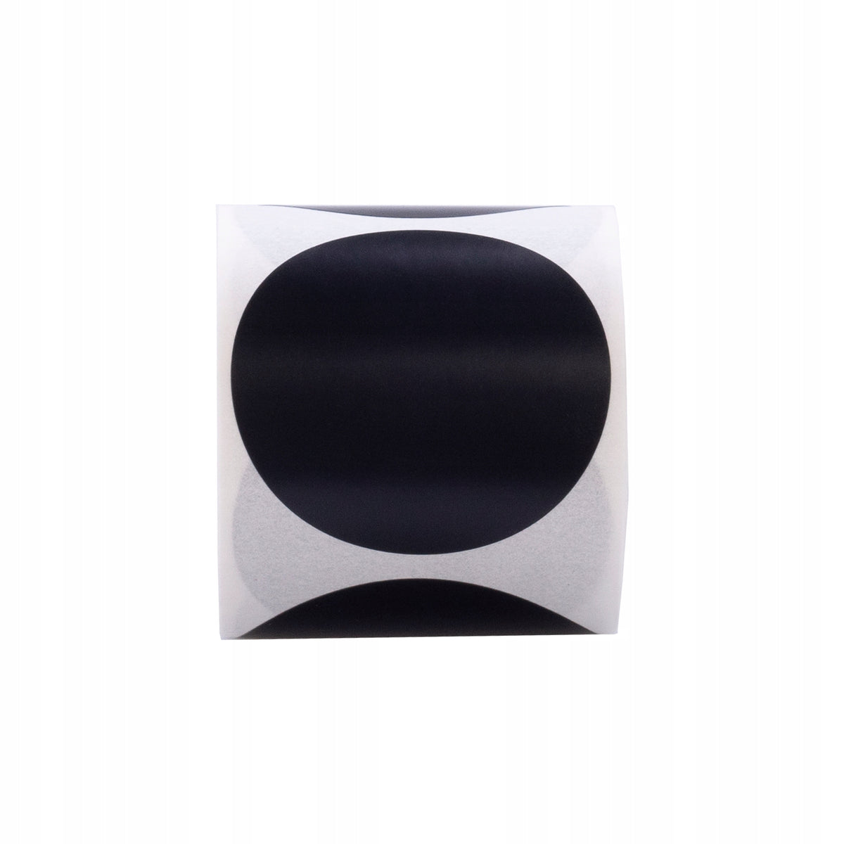 SELF ADHESIVE LABELS BLACK ROUND stickers decorative jars 47mm 100pcs Manufacturer code Folia_czarna_47