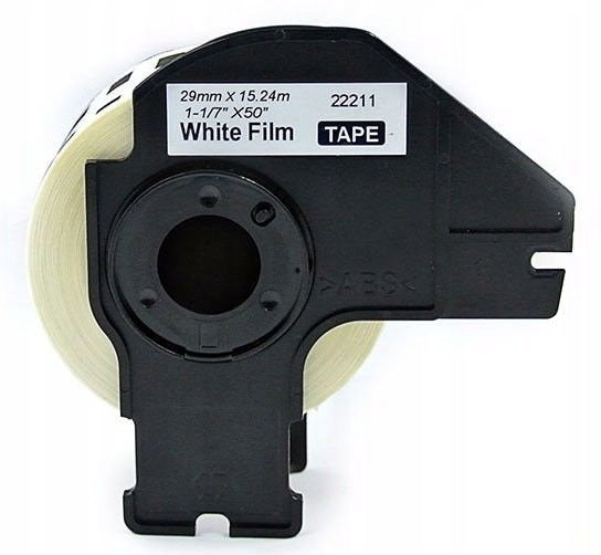 SELF-ADHESIVE LABELS FOR BROTHER WHITE 29 mm x 15,24 m