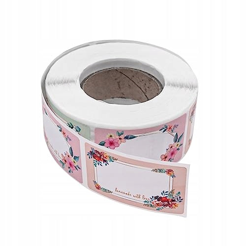 SELF ADHESIVE LABELS FOR FLOWER JARS FOR FOOD 500 PCS GIFT Manufacturer code Bez marki