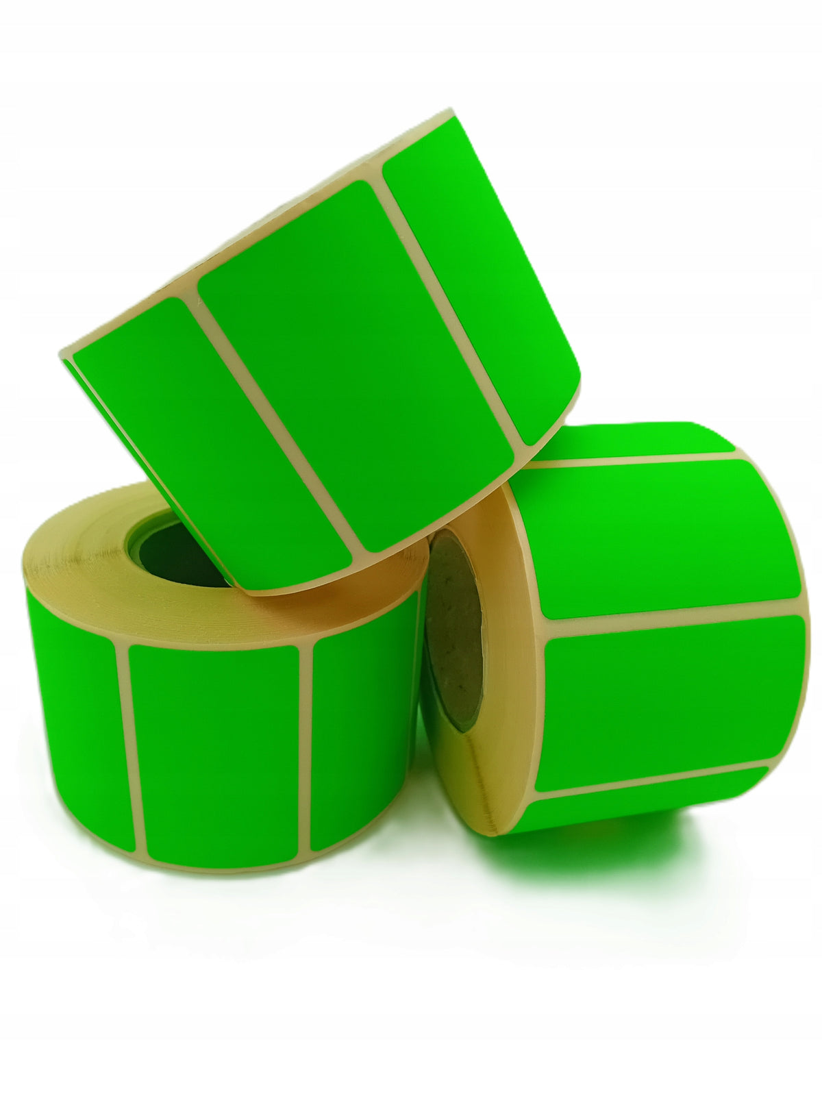 SELF ADHESIVE LABELS GREEN 50x30mm 1000 pcs per roll r 40 Brand GCG GROUPE