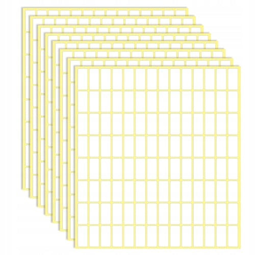 SELF-ADHESIVE LABELS WHITE 10X20MM FOR WRITING 3360 PCS. ORGANIZATION Manufacturer code Bez marki