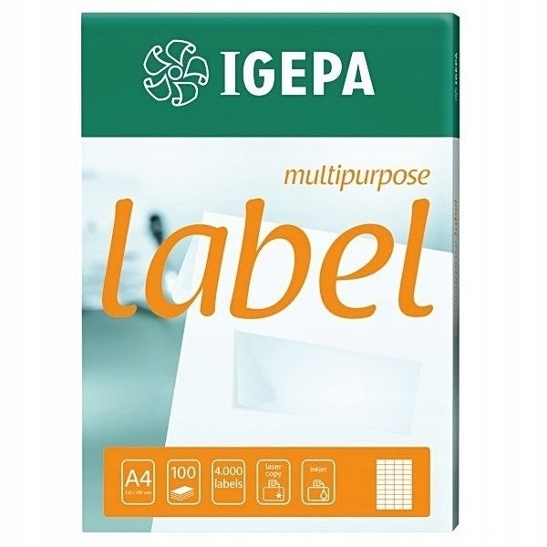 SELF-ADHESIVE LABELS for CD 12 cm IGEPA set of WHITE LABELS Packaging status original