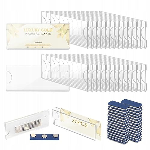 SELF ADHESIVE MAGNETS FOR HOLDER IDENTIFIERS 30 PIECES METAL Brand no brand