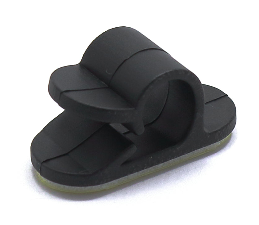 SELF-ADHESIVE ORGANIZER CABLE HOLDER CLIP 10 PIECES BLACK SWC-1 Manufacturer code A202